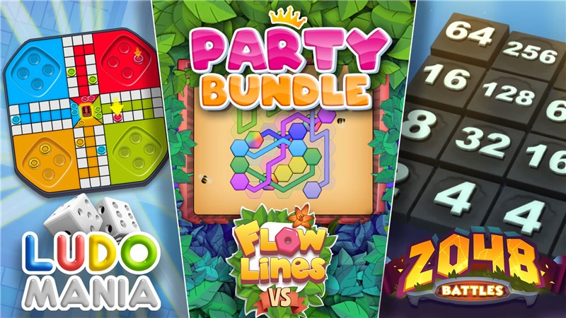 Party Bundle Ludomania & Flowlines VS & 2048 Battles|英文版|原版|NSP