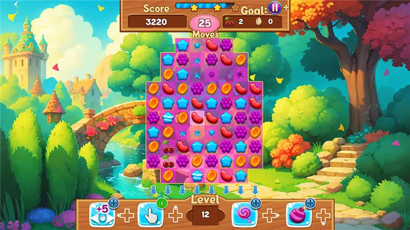 果冻水果冒险：魔术三消益智 Jelly Fruits Adventure: Magic Match 3 Puzzle|英文版|原版|NSP