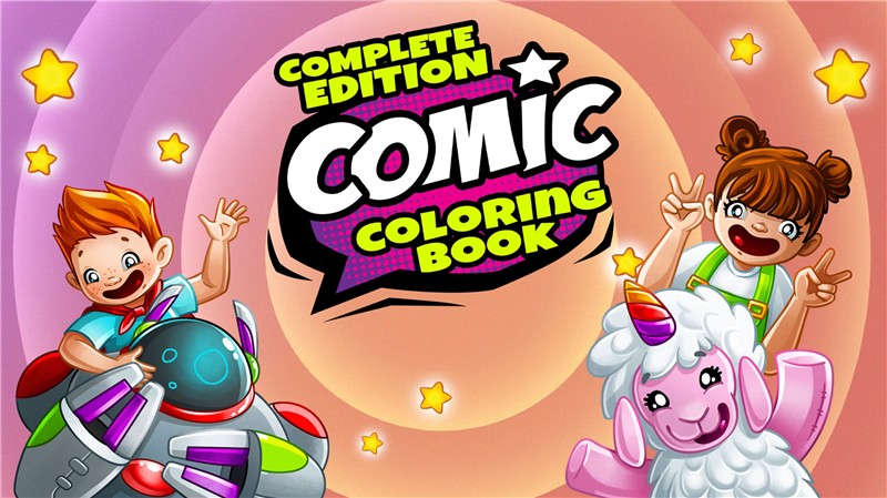 漫画上色书 Comic Coloring Book|英文版|本体+v1.0.2升补+5DLC|XCI整合即撸版