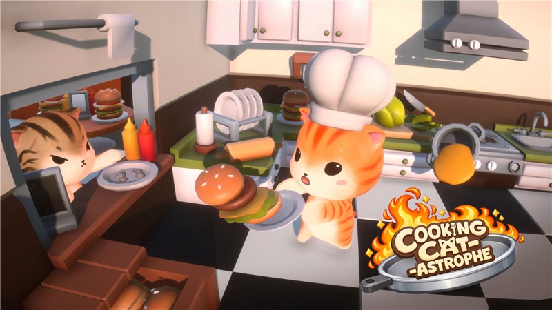 猫咪闹厨房 Cooking Cat-Astrophe|英文版|原版|NSP