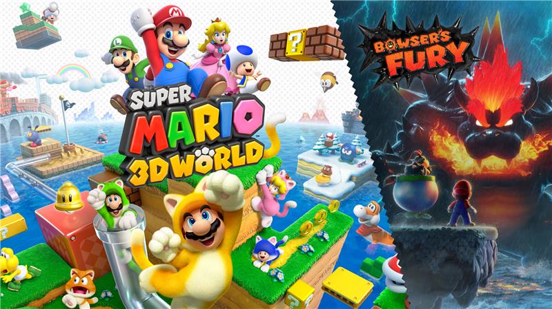 马里奥3D世界：酷霸王之怒 Super Mario 3D World + Bowser's Fury|中文版|原版|NSP