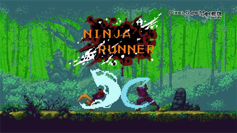 像素游戏制作器系列忍者跑酷 Pixel Game Maker Series Ninja Runner|英文版|原版|NSP