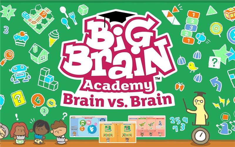 灵活脑学校：一起伸展大脑 Big Brain Academy Brain vs. Brain|中文版|本体+v1.2.0升补|XCI整合即撸版