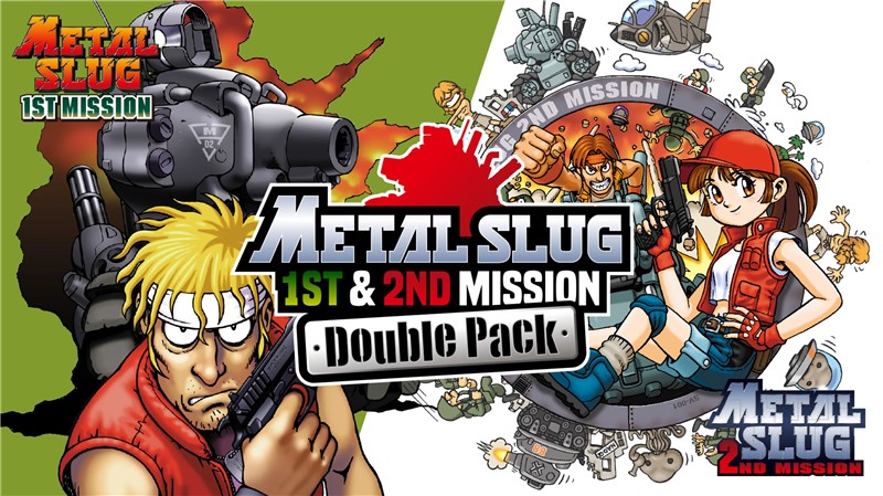 合金弹头2部合集 METAL SLUG 1st and 2nd MISSION Double Pack|英文版|原版|NSP